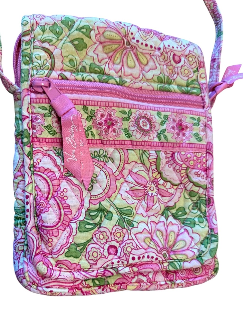 Vera Bradley Pink Petal Pink Quilted Crossbody & Wallet Set Vtg Vintage - Picture 3 of 14